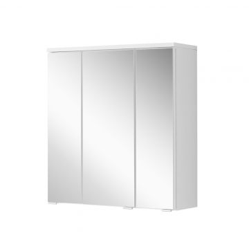 Spiegelkast Pollet 60cm 3 deuren - wit