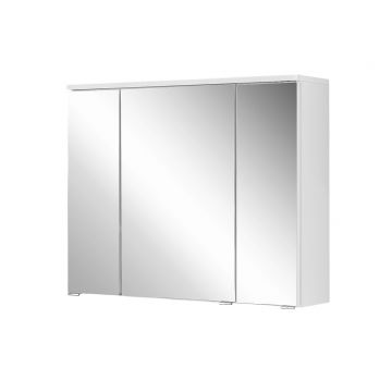 Spiegelkast Pollet 80cm 3 deuren - wit