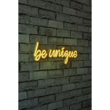 Neonverlichting Be Unique - Wallity reeks - Geel