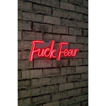 Neonverlichting F*ck Fear - Wallity reeks - Rood