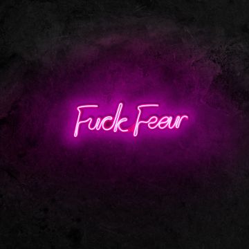 Neonverlichting F*ck Fear - Wallity reeks - Roze