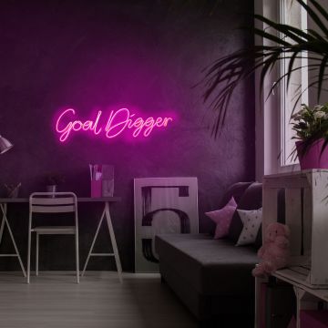 Neonverlichting Goal Digger - Wallity reeks - Roze