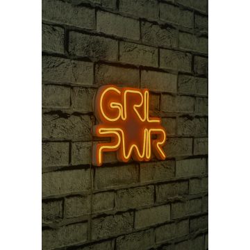 Neonverlichting Girlpower - Wallity reeks - Oranje