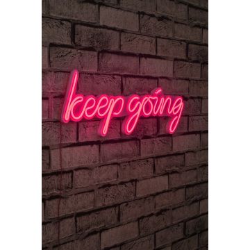 Neonverlichting Keep Going - Wallity reeks - Roze