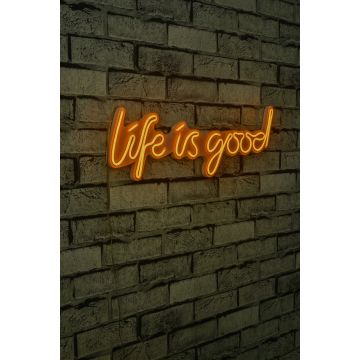 Neonverlichting Life Is Good - Wallity reeks - Oranje
