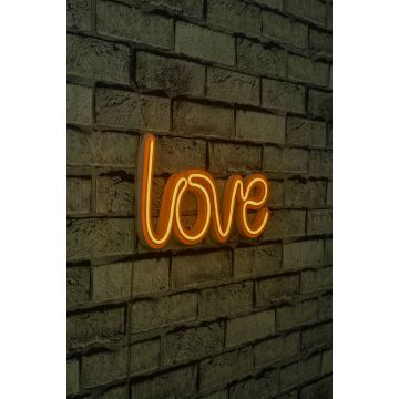 Neonverlichting Love - Wallity reeks - Geel