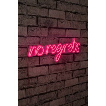 Neonverlichting No Regrets - Wallity reeks - Roze