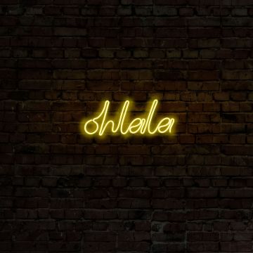 Neonverlichting Ohlala - Wallity reeks - Geel