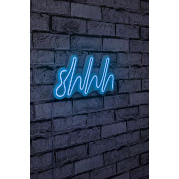 Neonverlichting Shhh - Wallity reeks - Blauw