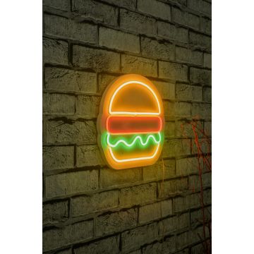 Neonverlichting hamburger - Wallity reeks - Multikleur