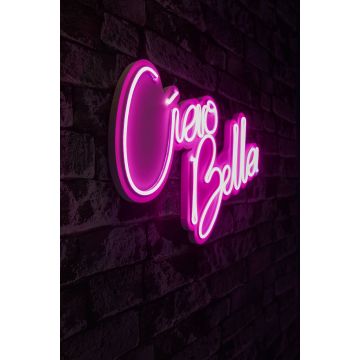 Neonverlichting Ciao Bella - Wallity reeks - Roze