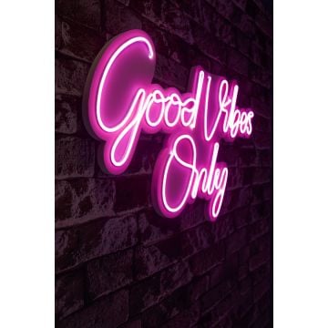 Neonverlichting Good Vibes Only - Wallity reeks - Roze