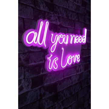 Néons All You Need Is Love - Série Wallity - Rose
