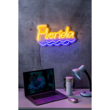 Neonverlichting Florida - Wallity reeks - Geel/blauw