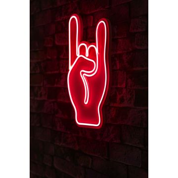 Neonverlichting rock hand - Wallity reeks - Rood