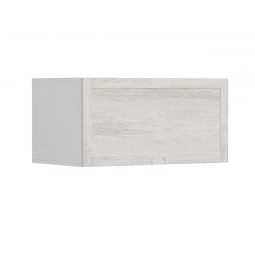 Modieus wit wandkastje met meerdere planken