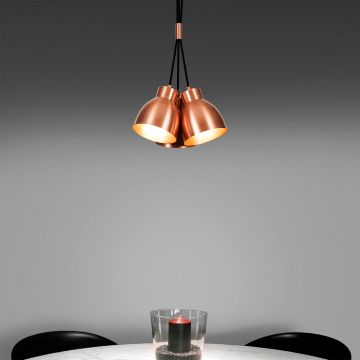 Koperen kroonluchter | Moderne Decoratieve Verlichting | 30 cm Diameter