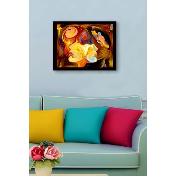 Schitterend ingelijst MDF Schilderij | Multicolor Decor | 41x56cm