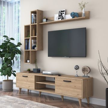 Wren TV-meubel | 180 cm Breedte | Noten Kleur