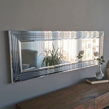 Locelso Zilveren Spiegel 120x40x2 cm | 100% MDF
