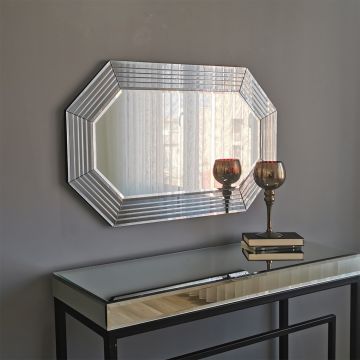 Locelso Zilveren Spiegel | 100% MDF | 100x60x2 cm