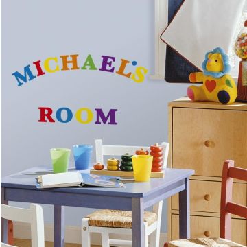 RoomMates muurstickers - Kleurrijke letters