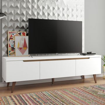 Tv-meubel Infas 180cm met 2 deuren & 1 lade - wit