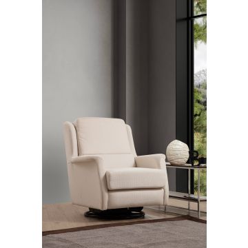 Atelier Del Sofa Wing Chair, Beukenhout/Chipboard, Polyester Stof
