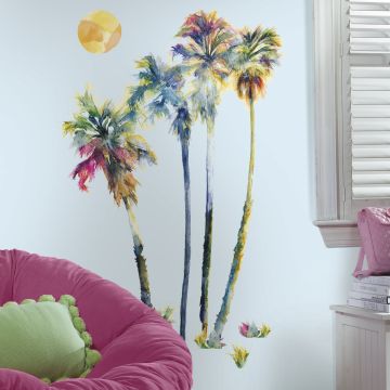 RoomMates muurstickers - Palmbomen in aquarel