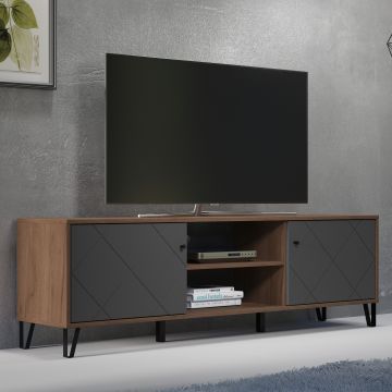 tv-meubel Montez | 183 x 40 x 56 cm | Antraciet front
