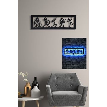 Blauwe LED Haardhout Decoratieve Verlichting | 60 LEDs/m | 19x60cm | 21W