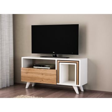 Furny Home TV-meubel | 18mm Dikte | Wit Walnoot