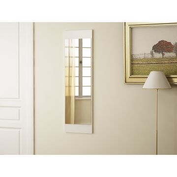Furny Home Decoratieve Houten Spiegel | 18mm 35cm x 120cm x 1 | Wit