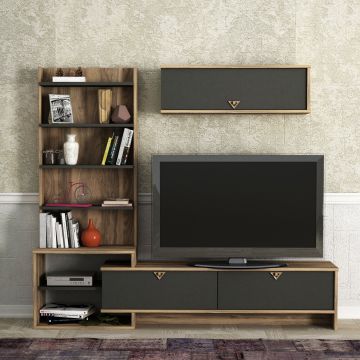 Tera Home TV-meubel | 100% Melamine | 18mm Dikte | 180cm Breedte, 46cm Hoogte
