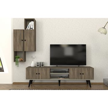 Tera Home TV-meubel | 18 mm dik | 100% melamine | Notelaar