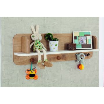 Wandplank | Babyvriendelijk | 100% Melamine | 82x25x15 cm | Zelfbouw