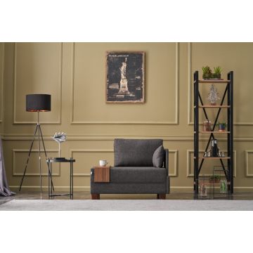 Relaxfauteuil Del Sofa | 100 x 75 x 80 cm | Antraciet