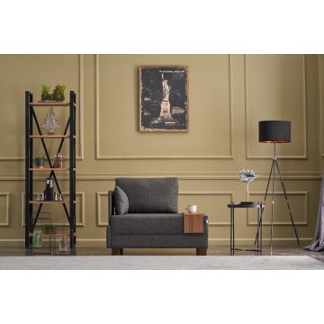 Relaxfauteuil Del Sofa | 100 x 75 x 80 cm | Antraciet