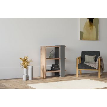 Roomdivider Woody Fashion | 51,8 x 25 x 70 cm | Oak Anthracite-design