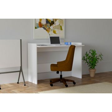 Modern wit bureau met opbergruimte - Woody Fashion