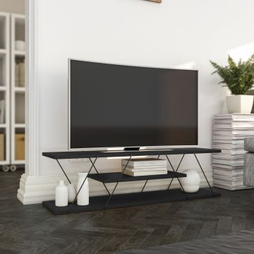 TV-meubel Enola metaal - zwart