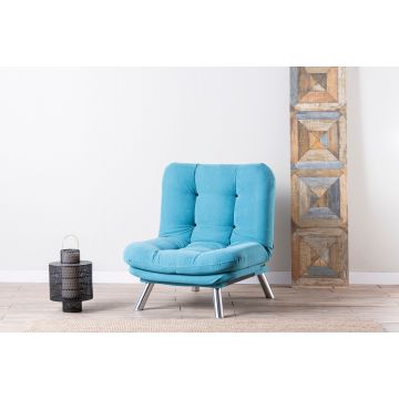 Stoel Del Sofa | 88 x 105 x 90 cm | Lichtblauw