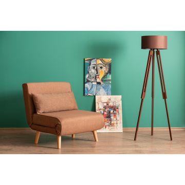 Verstelbare relaxfauteuil Del Sofa | 80 x 50 x 42 cm | Bruin