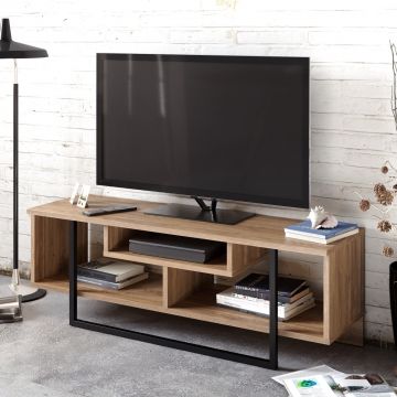 Hadley TV-meubel | 18mm | 119 Breedte | Notelaar Zwart