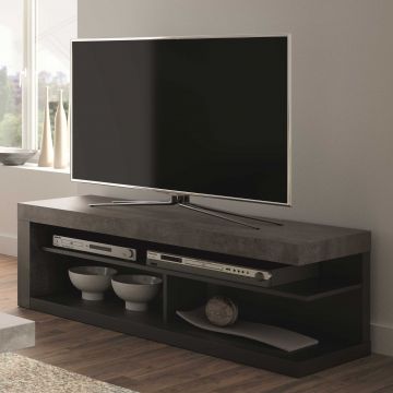 Tv-meubel Delta 130cm - beton/zwart