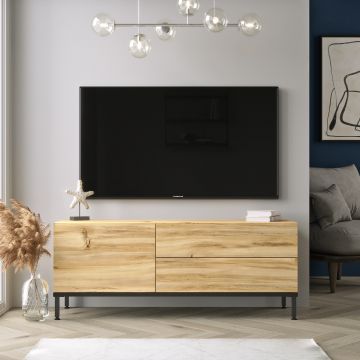 Yardley TV-meubel | 120 cm Breedte | Eiken Zwart