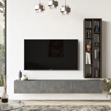 Modern TV-meubel met gemelamineerde spaanplaat - 18 mm dik