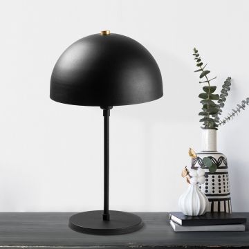 Fulgor Tafellamp | Metalen Lamp | 28x28x50 cm | Zwart Antiek