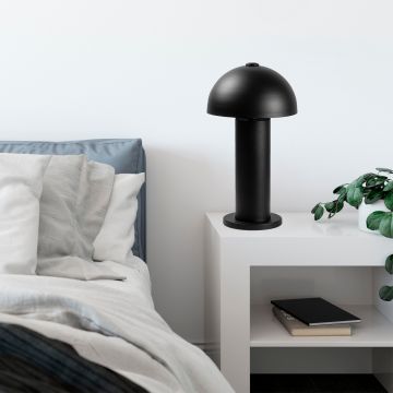 Fulgor Tafellamp | Metalen Lamp | 26x26x49cm | Zwart