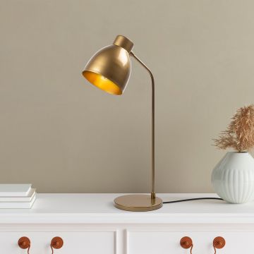Fulgor Tafellamp | Metalen Lamp | Gouden Afwerking